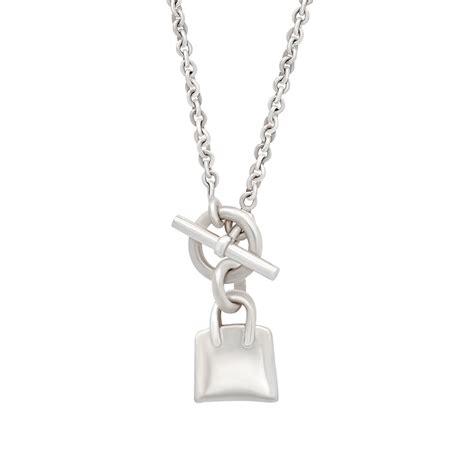 hermes initial necklace|pre owned Hermes jewelry.